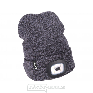 Čiapka s čelovkou 4x45lm, USB nabíjanie, šedá/čierna, univerzálna veľkosť Čiapka s čelovkou 4x45lm, USB nabíjanie, šedá/čierna, univerzálna veľkosť gallery main image