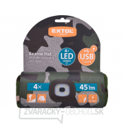 Čiapka s čelovkou 4x45lm, USB nabíjanie, maskovacia, univerzálna veľkosť Čiapka s čelovkou 4x45lm, USB nabíjanie, maskovacia, univerzálna veľkosť náhled