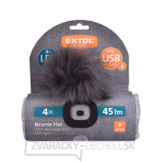 Čiapka s čelovkou 4x45lm, USB nabíjanie, svetlo šedá s brmbolcom, univerzálna veľkosť Čiapka s čelovkou 4x45lm, USB nabíjanie, svetlo šedá s brmbolcom, univerzálna veľkosť náhled