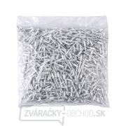 Nity trhacie hliníkové sada 500ks, O 4,8 x6, 4mm plochá hlava Náhľad