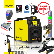 KOWAX GeniTig® 220AC/DC LCD+horák T26A 4m+kab. 3m+hadica+kukla+Ventil+Fľaša AR + Podvozok Náhľad