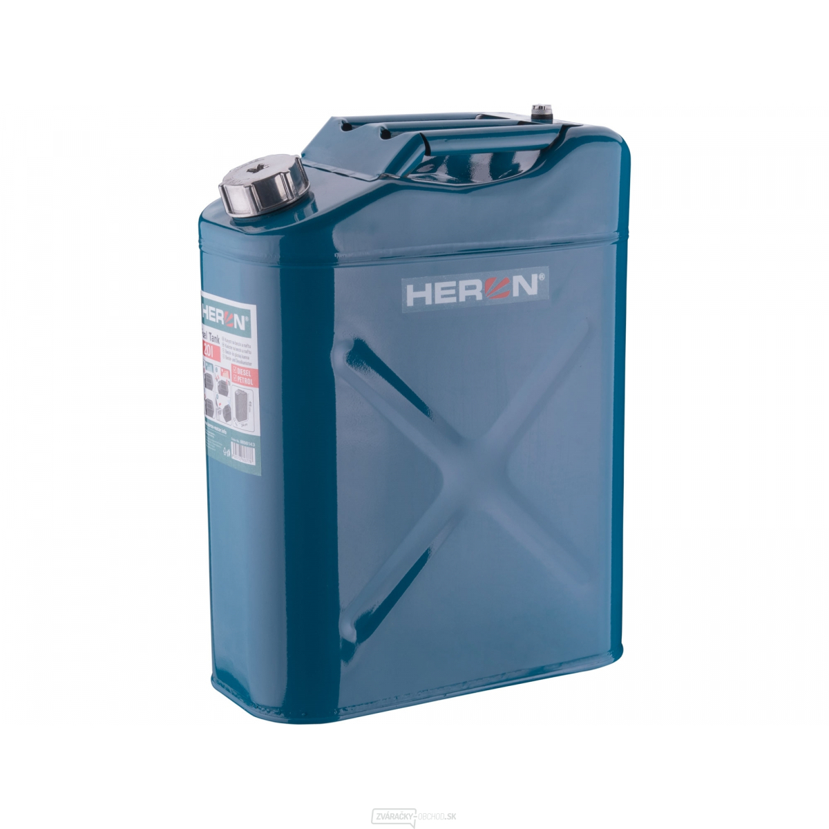 Oceľový kanister na benzín, 20 l