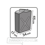 Oceľový kanister na benzín, 20 l náhled