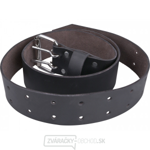 Čierny kožený opasok, š.4,5cm x d.122cm, kovová pracka Čierny kožený opasok, š.4,5cm x d.122cm, kovová pracka gallery main image