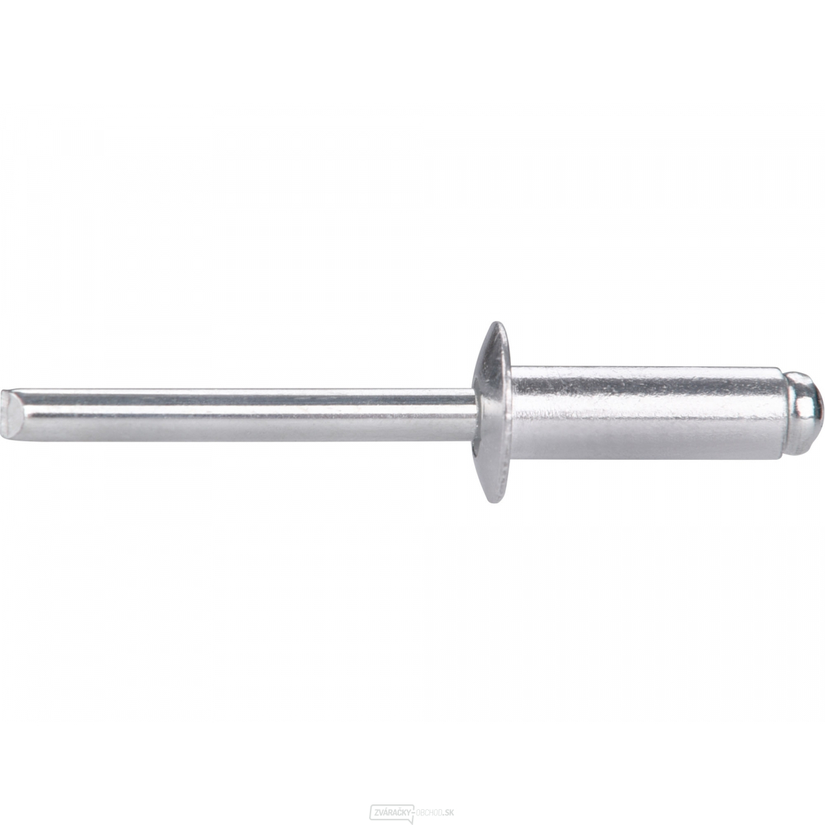 Sada hliníkových nitov 250ks, O 6,4x19mm s plochou hlavou