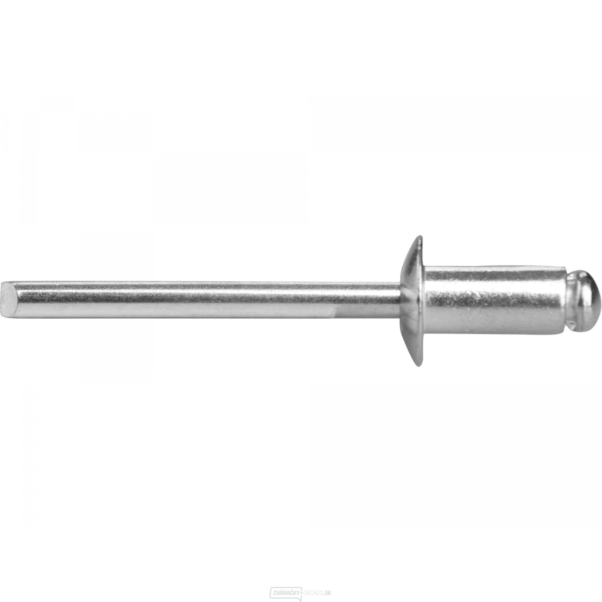 Sada hliníkových nitov 1000ks, O 3,2x6,4mm s plochou hlavou