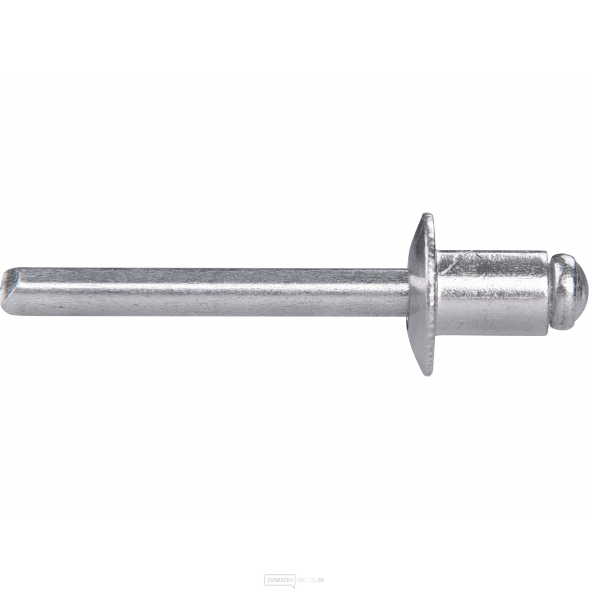 Sada hliníkových nitov 250ks, O 6,4x8mm s plochou hlavou