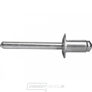 Sada hliníkových nitov 250ks, O 6,4x9,6mm s plochou hlavou Sada hliníkových nitov 250ks, O 6,4x9,6mm s plochou hlavou gallery main image