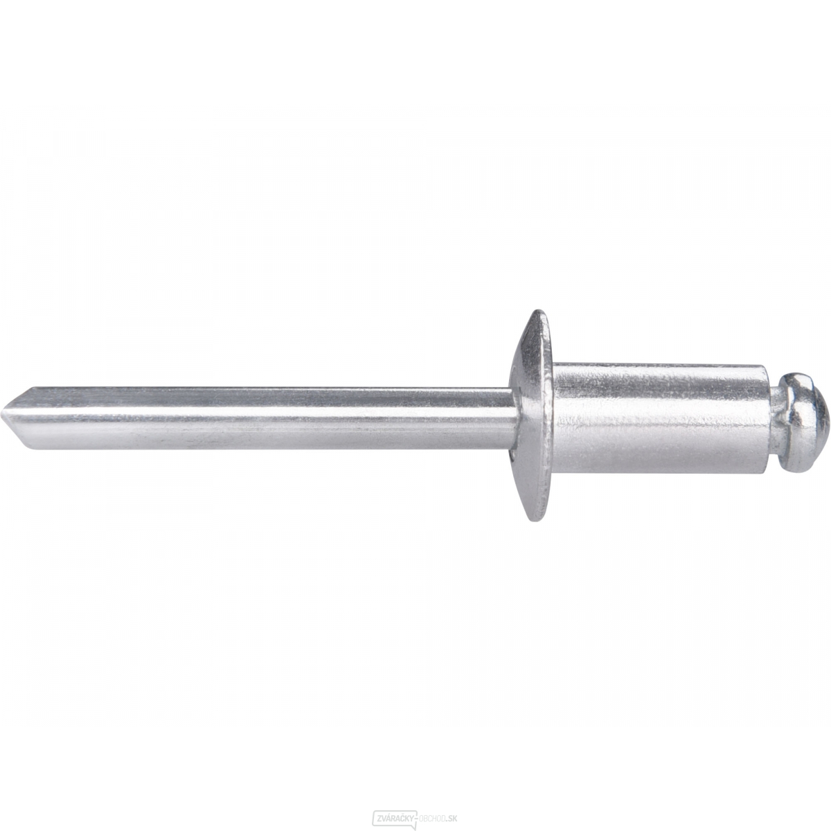 Sada hliníkových nitov 250ks, O 6,4x12,7mm s plochou hlavou