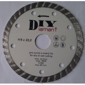 DIYT125 - Diamantový rezný kotúč DIY - TURBO
