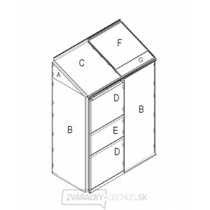 Náhradné zasklenie pre skleník VITAVIA IDA 900 PC 4 mm LG3075