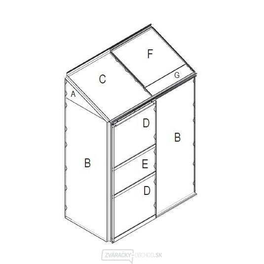 Náhradné zasklenie pre skleník VITAVIA IDA 900 PC 6 mm LG3076