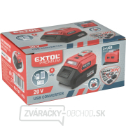 Nabíjačka batérií pre zariadenia USB, so svetlom, SHARE20V, bez batérie, 5V/2A náhled