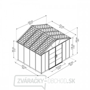 Palram Yukon 11 x 9 antracit ťažký priestranný domček s možnosťou ďalšieho rozšírenia (základný modul) náhled