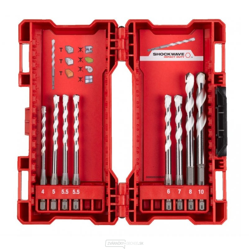 Milwaukee univerzálna sada vrtákov (8 kusov)