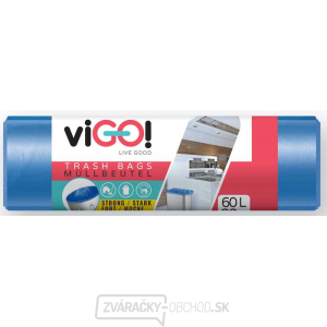 viGO! HDPE vložky do koša 60l/28 ks 58x67cm - modré gallery main image