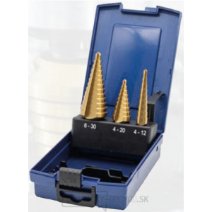 Súprava Stupňovitých vrtákov HSS TIN RATIOLINE Súprava Stupňovitých vrtákov HSS TIN RATIOLINE gallery main image