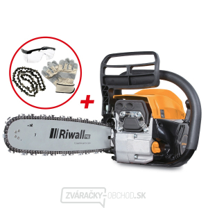 Riwall PRO RPCS 5140 SET reťazová píla s benzínovým motorom 49 cm3 + náhradná reťaz + rukavice + okuliare