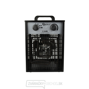 Elektrický ohrievač vzduchu s ventilátorom 3,3 kW GEKO Elektrický ohrievač vzduchu s ventilátorom 3,3 kW GEKO gallery main image