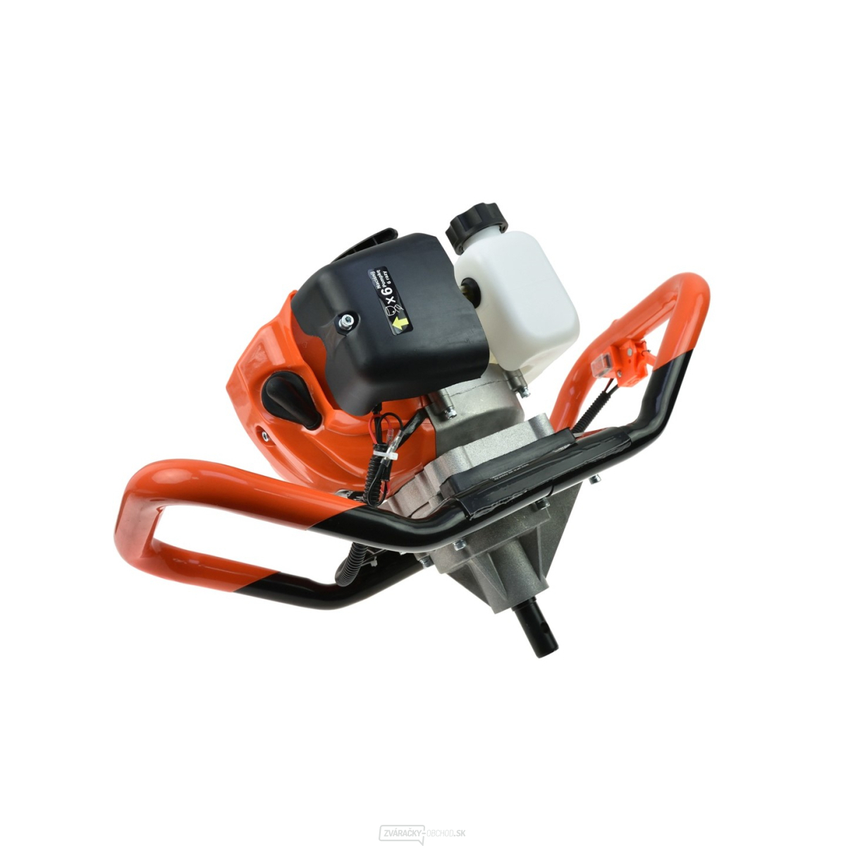 Výkonný pôdny vrták, dvojtaktný 5,2 HP bez vrtákov GEKO