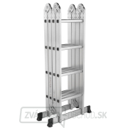 Viacúčelový kĺbový rebrík 4,7 m + 2 železné plošiny GEKO náhled