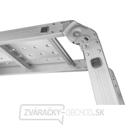 Viacúčelový kĺbový rebrík 4,7 m + 2 železné plošiny GEKO náhled