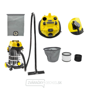 Mokro-suchý priemyselný vysávač s filtrom 25L GEKO Mokro-suchý priemyselný vysávač s filtrom 25L GEKO gallery main image