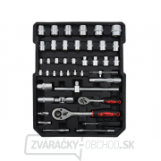 Kufor náradia 186 dielov, AL konštrukcia, rozbitý kufor GEKO náhled