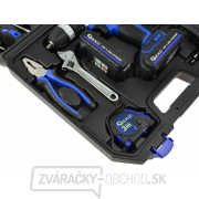 Akumulátorový skrutkovač 18 V + náradie, 46 ks GEKO náhled