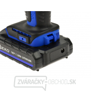 Akumulátorový skrutkovač 18 V + náradie, 46 ks GEKO náhled