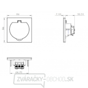 Solight vstavaná podlahová zásuvka, IP55 náhled