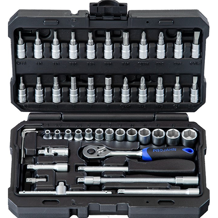 Sada nástrčných hlavíc 1/4", 45 dielov - 72 zubov