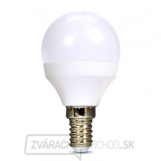 Solight LED žiarovka, miniglobe, 6W, E14, 3000K, 510lm, biele prevedenie gallery main image