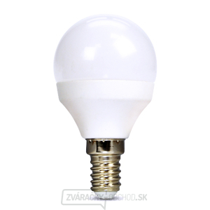Solight LED žiarovka, miniglobe, 6W, E14, 3000K, 510lm, biele prevedenie Solight LED žiarovka, miniglobe, 6W, E14, 3000K, 510lm, biele prevedenie gallery main image