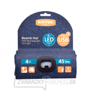 čiapka s čelovkou 4x45lm, USB nabíjanie, modrá/čierna, univerzálna veľkosť čiapka s čelovkou 4x45lm, USB nabíjanie, modrá/čierna, univerzálna veľkosť náhled