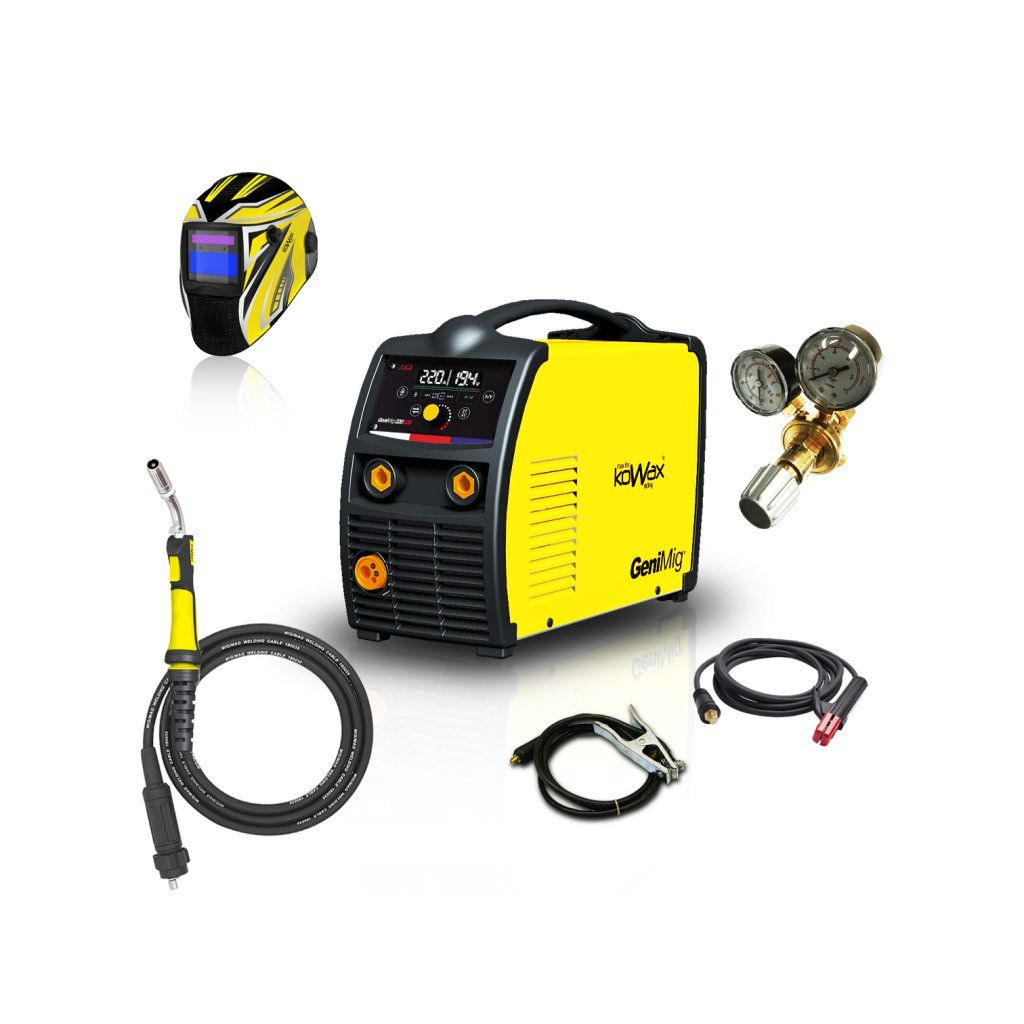 KOWAX GeniMig220LCD + Horák + Káble + Red. Ventil + Kukla KWXSTGM220LCDBH_S01