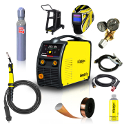 Kowax Genimig 220 LCD + Horák + Káble + Red. Ventil + Kukla + Drôt + Sprej + Vozík + Fľaša Co2 Náhľad