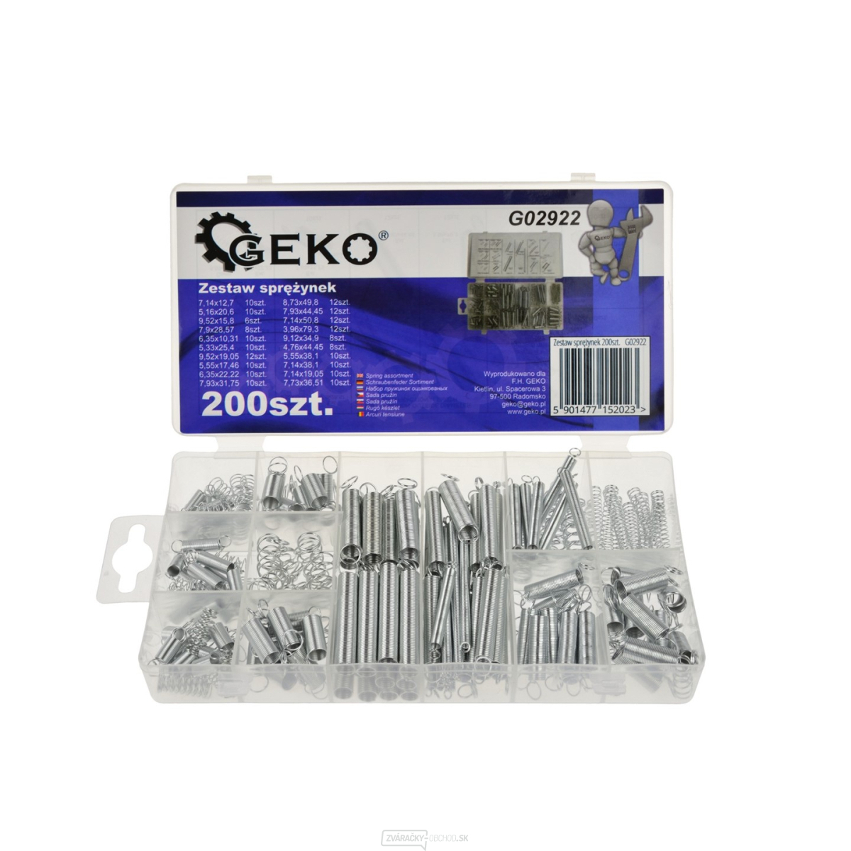 Súprava pružín 200 ks GEKO