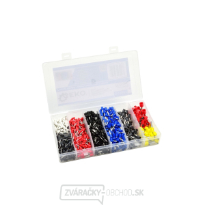 Sada izolovaných káblových dutiniek GEKO, 1200ks Sada izolovaných káblových dutiniek GEKO, 1200ks gallery main image