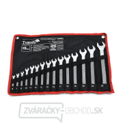 15dielna sada očkoplochých kľúčov, 6-27 mm, CRV-CS (saténová)(10) náhled