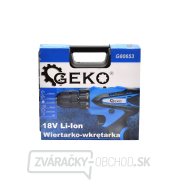 Vŕtačka/skrutkovač 18V Li-Ion 2xAKU GEKO Vŕtačka/skrutkovač 18V Li-Ion 2xAKU GEKO náhled