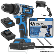Vŕtačka/skrutkovač s funkciou príklepu 21V 2x 2ah batéria GEKO Vŕtačka/skrutkovač s funkciou príklepu 21V 2x 2ah batéria GEKO náhled