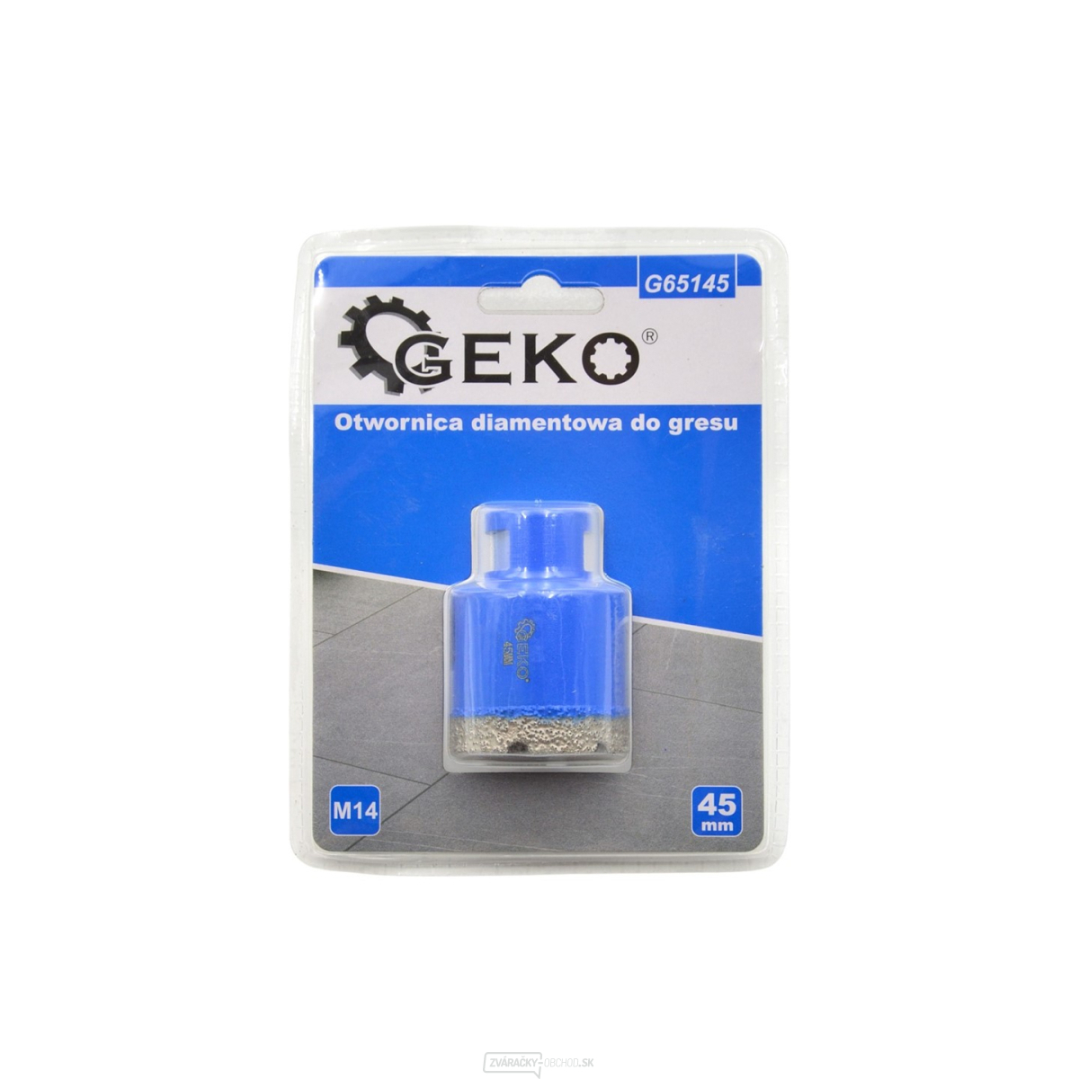 Korunkový vrták diamantový 45 mm GEKO