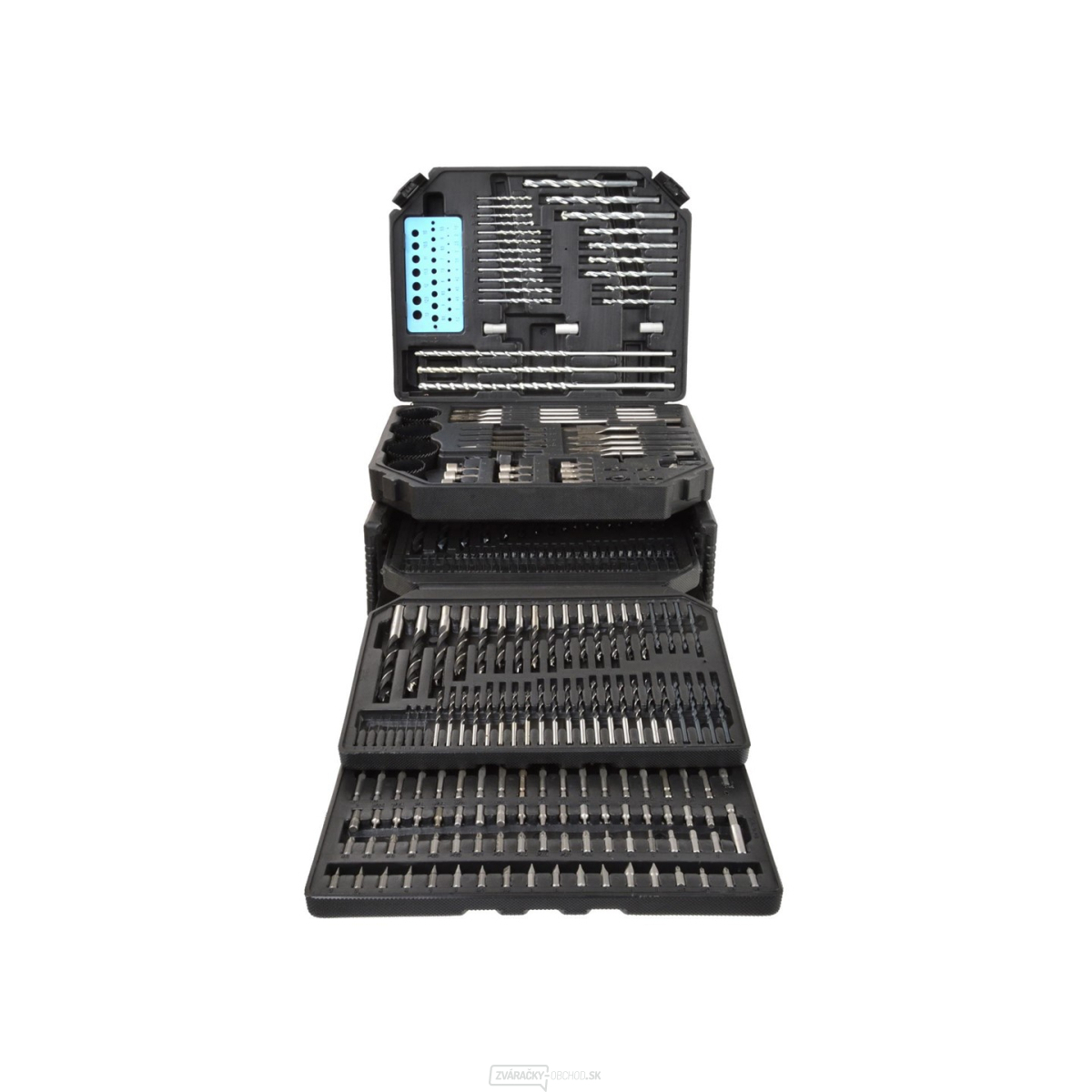 Vrtáky a bity sada 300 ks, drevo/kov/betón, GEKO