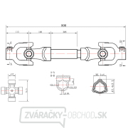Hriadeľ kĺbový, 80 cm, 500 Nm GEKO náhled