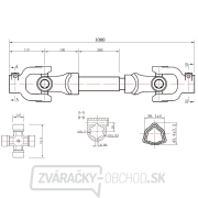 Vývodový hriadeľ 100 cm (T-rúrka)(1) náhled