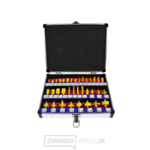 Frézy tvarové do dreva s SK plátkami, sada 35ks, stopka 8mm, v kovovom k. GEKO Frézy tvarové do dreva s SK plátkami, sada 35ks, stopka 8mm, v kovovom k. GEKO gallery main image