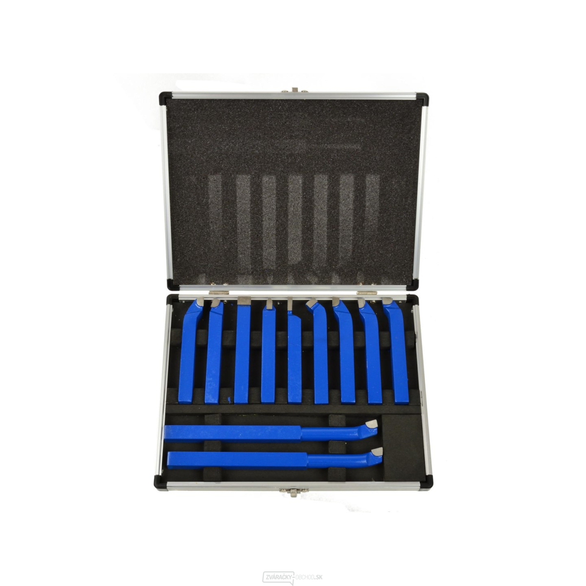 Sústružnícke nože, sada 11ks, 12x12mm, uložené v kufri GEKO
