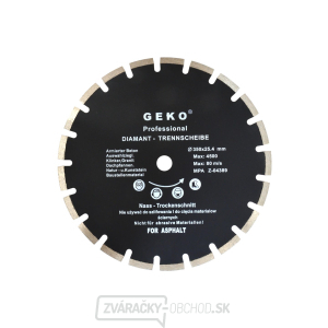 Kotúč diamantový rezný segmentový GEKO, 350x10x25, 4mm Kotúč diamantový rezný segmentový GEKO, 350x10x25, 4mm gallery main image