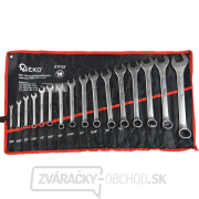 Súprava palcových otvorených kľúčov, 16 kusov, 1/4